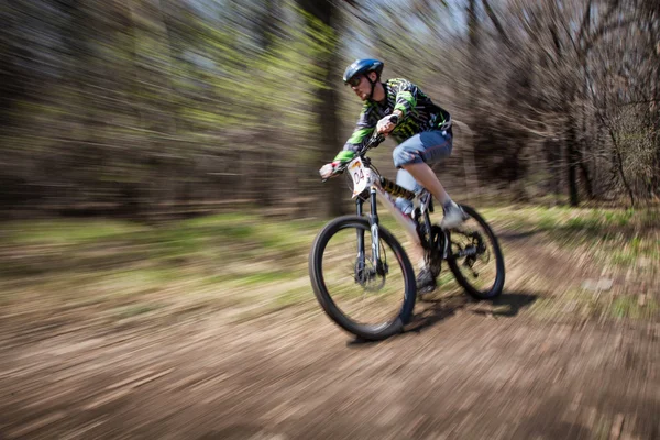 Mountain bike competitie — Stockfoto