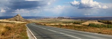 Road East Kazakhstan panorama