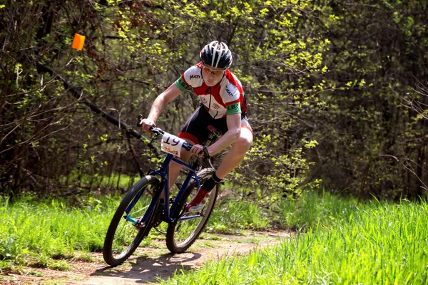 Mountain bike competitie — Stockfoto