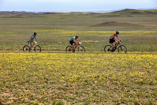 Dağ bisikleti andventure rekabet — Stok fotoğraf