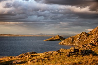 Kazakistan'ın bukhtarma Gölü