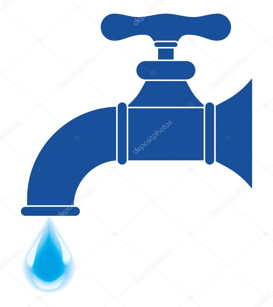 Faucet silhouette Illustration Stock Photo by ©sanadesign 57085181