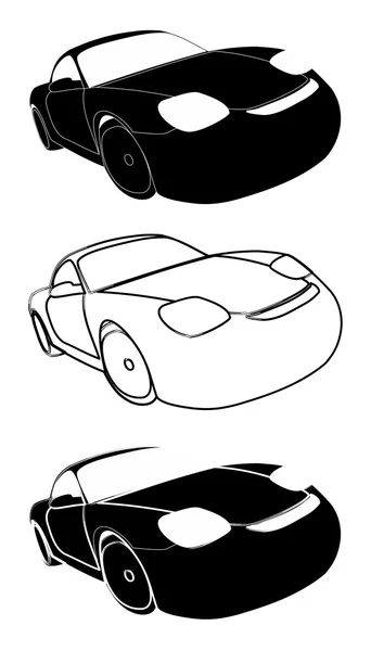 Set of racing cars - Stock Illustration — Stock Photo, Image