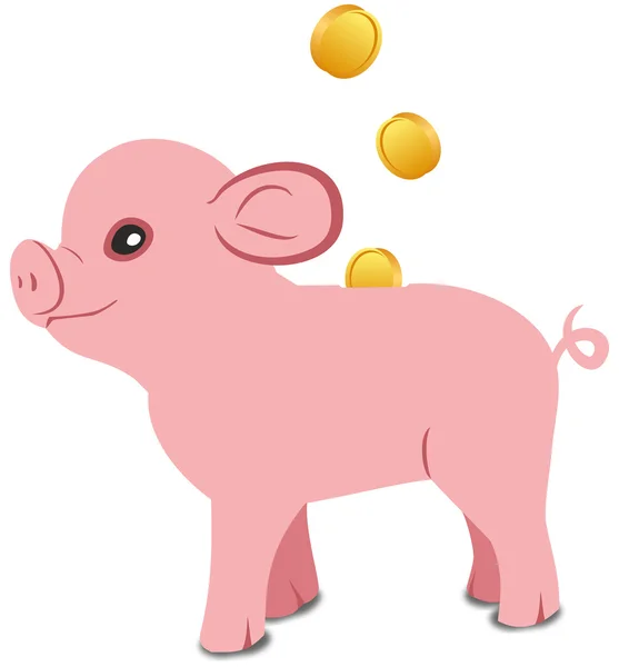 Banco porquinho rosa — Fotografia de Stock