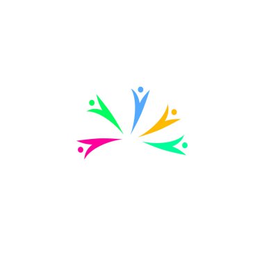 LOGO DESIGN ART PEOPLE CREATIVE CROWD, EMPLOYERS SIGN, SYMBOL LOGO