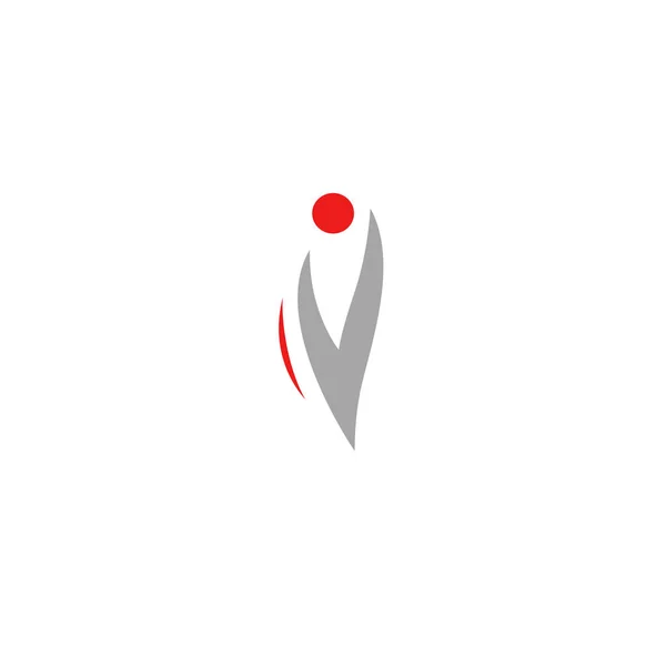 Human Sign Symbol Logo White — ストックベクタ