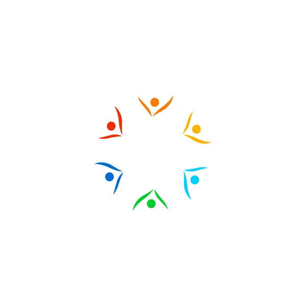 Clipart Círculo Colorido Signo Símbolo Logotipo Aislado Blanco — Vector de stock
