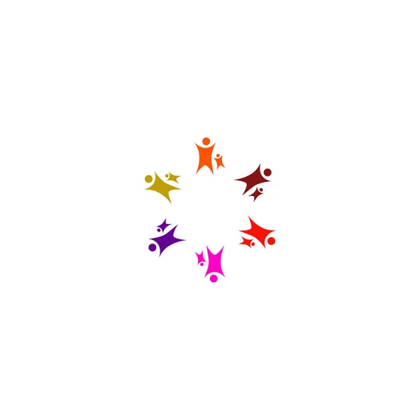 Mães Com Crianças Sign Symbol Artwork Logo Isolado Branco — Vetor de Stock