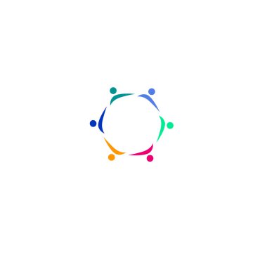 İnsanlar birlikte işaret, sembol, beyaz üzerine izole edilmiş sanat