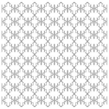 Ethno DESIGN ORNAMANLARI AZTECS Gümüş Beyazlar