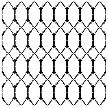 Siyah Beyaz Tasarım Süslemeleri, Aztekler