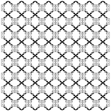 Etnik tasarım blokları, Aztekler siyah beyaz
