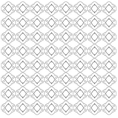 Tasarımcı deseni, arkaplan, doku - siyah, gümüş, beyaz Aztekler