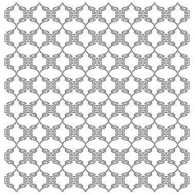 Lüks tasarım Süsler, siyah beyaz Aztekler