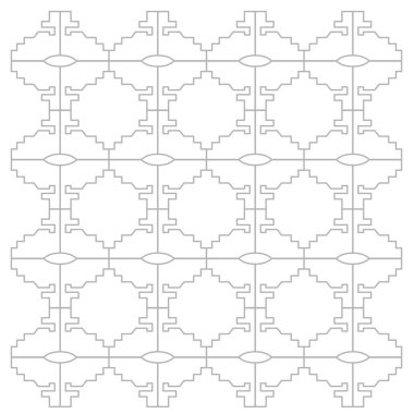 Lüks tasarım Süsler, Aztekler deseni, arkaplan