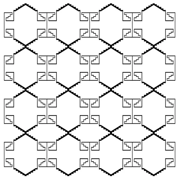 豪华设计装饰 阿兹特克图案 — 图库矢量图片