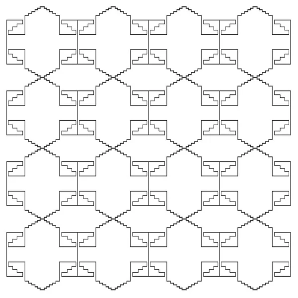 豪华设计装饰 阿兹特克图案 — 图库矢量图片