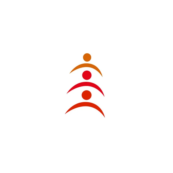 Kişi Birlikte Mza Sembol Sanat Logo Beyaz Üzerine Izole — Stok Vektör