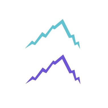 HILLS İşaret Sembolü Logo VECTOR beyaza izole edildi