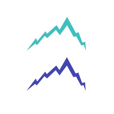 HILLS İşaret Sembolü Logo VECTOR beyaza izole edildi