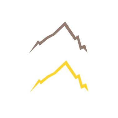 HILLS İşaret Sembolü Logo VECTOR beyaza izole edildi