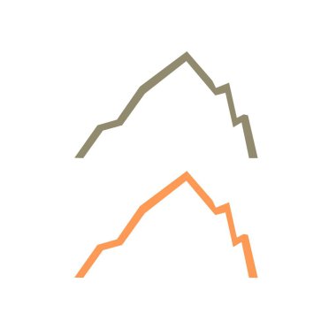 HILLS İşaret Sembolü Logo VECTOR beyaza izole edildi