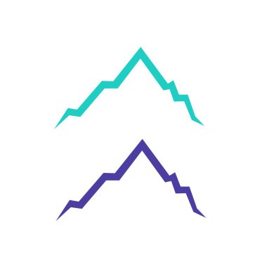 HILLS İşaret Sembolü Logo VECTOR beyaza izole edildi