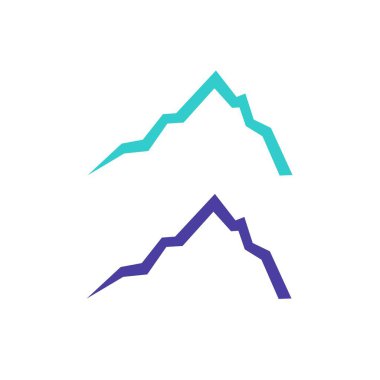 HILLS İşaret Sembolü Logo VECTOR beyaza izole edildi