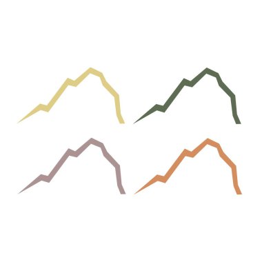 HILLS İşaret Sembolü Logo VECTOR beyaza izole edildi