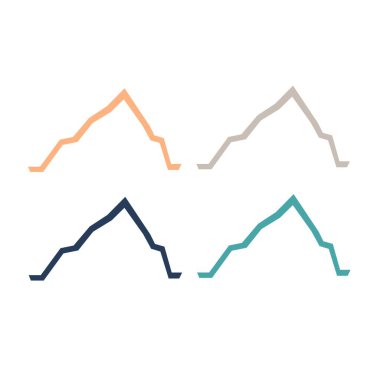 HILLS İşaret Sembolü Logo VECTOR beyaza izole edildi