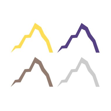 HILLS İşaret Sembolü Logo VECTOR beyaza izole edildi