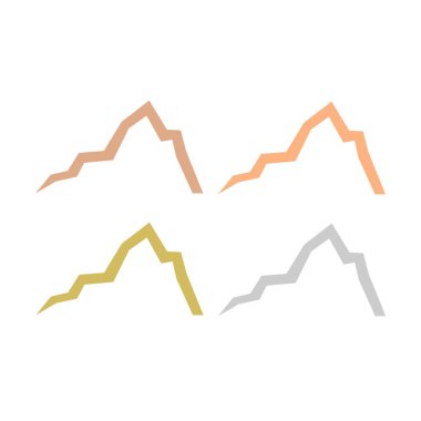 HILLS İşaret Sembolü Logo VECTOR beyaza izole edildi