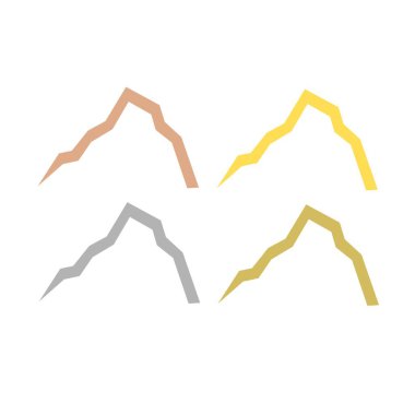 HILLS İşaret Sembolü Logo VECTOR beyaza izole edildi