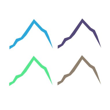 KOLORFUL HILLS İşaret Sembolü Logo VECTOR 