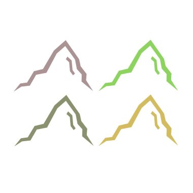 KOLORFUL HILLS İşaret Sembolü Logo VECTOR 