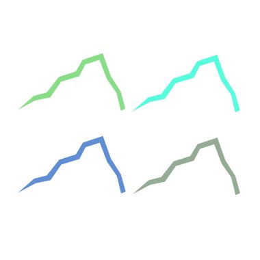 KOLORFUL HILLS İşaret Sembolü Logo VECTOR 