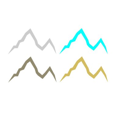 KOLORFUL HILLS İşaret Sembolü Logo VECTOR 