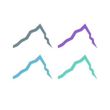 KOLORFUL HILLS İşaret Sembolü Logo VECTOR 