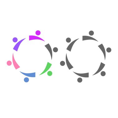 İNSANLAR BAĞLANDI BİRLİK Ekibi İşaret Sembolü Logosu