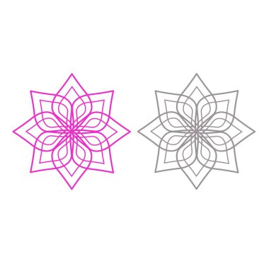 HOŞGELDİNE MANDALA İŞARETİ LOGO VECTOR