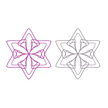 HOŞGELDİNE MANDALA İŞARETİ LOGO VECTOR