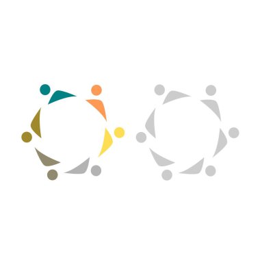 İNSANLAR BAĞLANDI BİRLİK Ekibi İşaret Sembolü Logosu