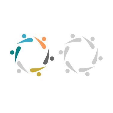 İNSANLAR BAĞLANDI BİRLİK Ekibi İşaret Sembolü Logosu