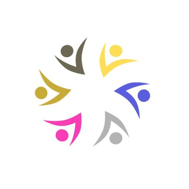 İNSANLAR BAĞLANDI BİRLİK Ekibi İşaret Sembolü Logosu