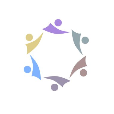 İNSANLAR BAĞLANDI BİRLİK Ekibi İşaret Sembolü Logosu