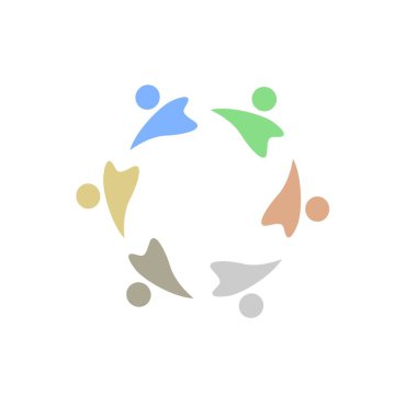 İNSANLAR BAĞLANDI BİRLİK Ekibi İşaret Sembolü Logosu