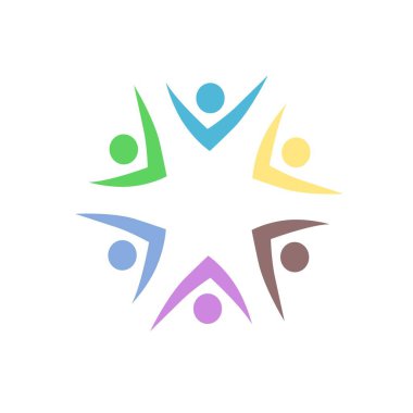 İNSANLAR BAĞLANDI BİRLİK Ekibi İşaret Sembolü Logosu