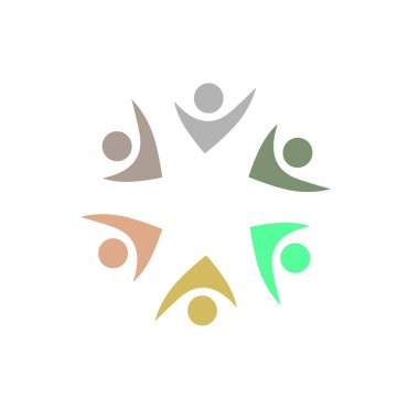 İNSANLAR BAĞLANDI BİRLİK Ekibi İşaret Sembolü Logosu