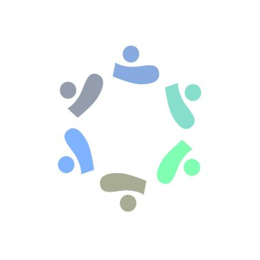 İNSANLAR BAĞLANDI BİRLİK Ekibi İşaret Sembolü Logosu