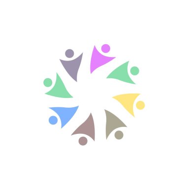 İNSANLAR BAĞLANDI BİRLİK Ekibi İşaret Sembolü Logosu